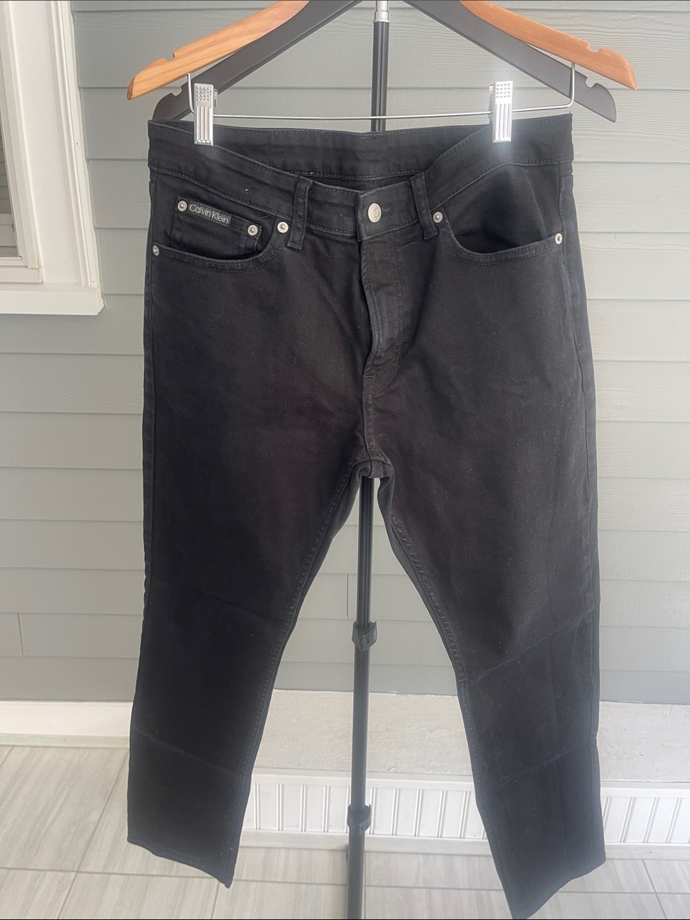 Calvin Klein Slim Fit  Straight Black Men’s Jeans